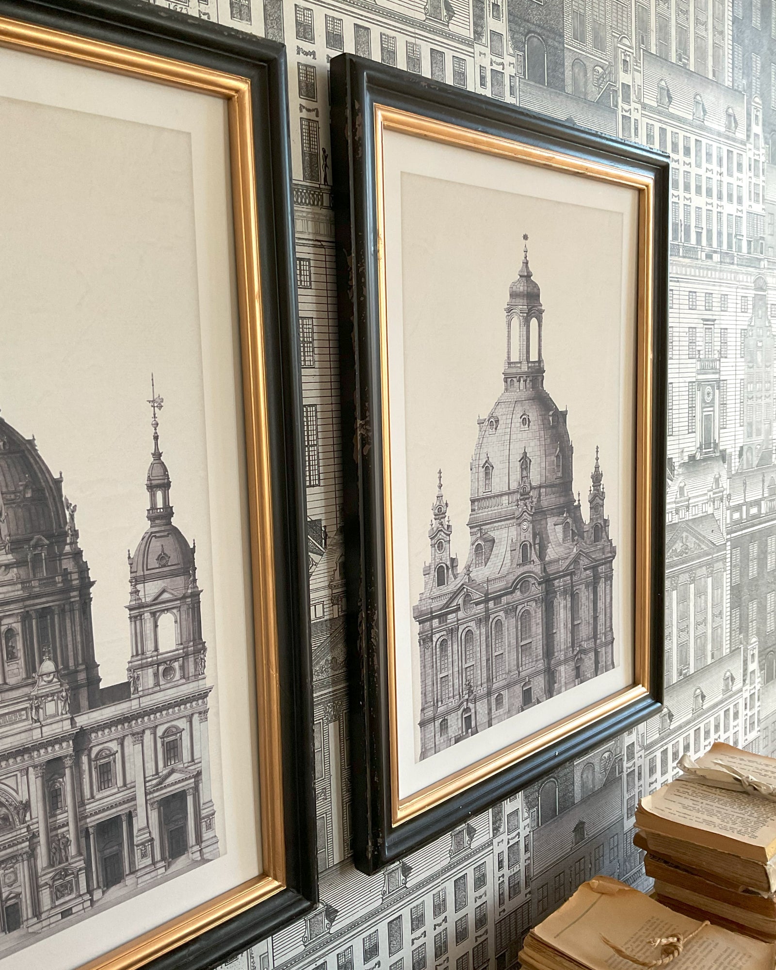 Stampe con cornice in legno Architectural set da 2 - OrchideaMilano1981