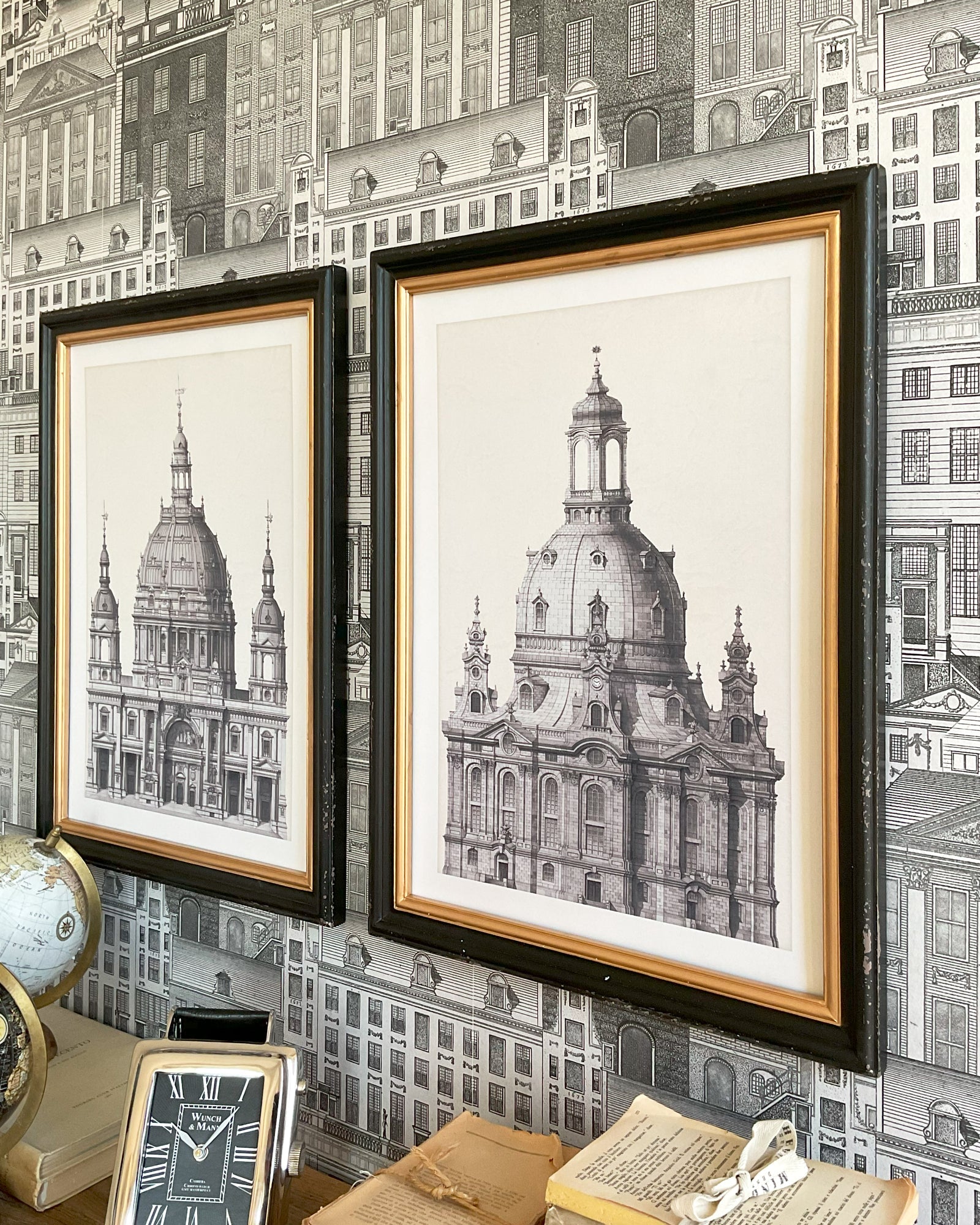 Stampe con cornice in legno Architectural set da 2 - OrchideaMilano1981
