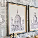 Stampe con cornice in legno Architectural set da 2 - OrchideaMilano1981