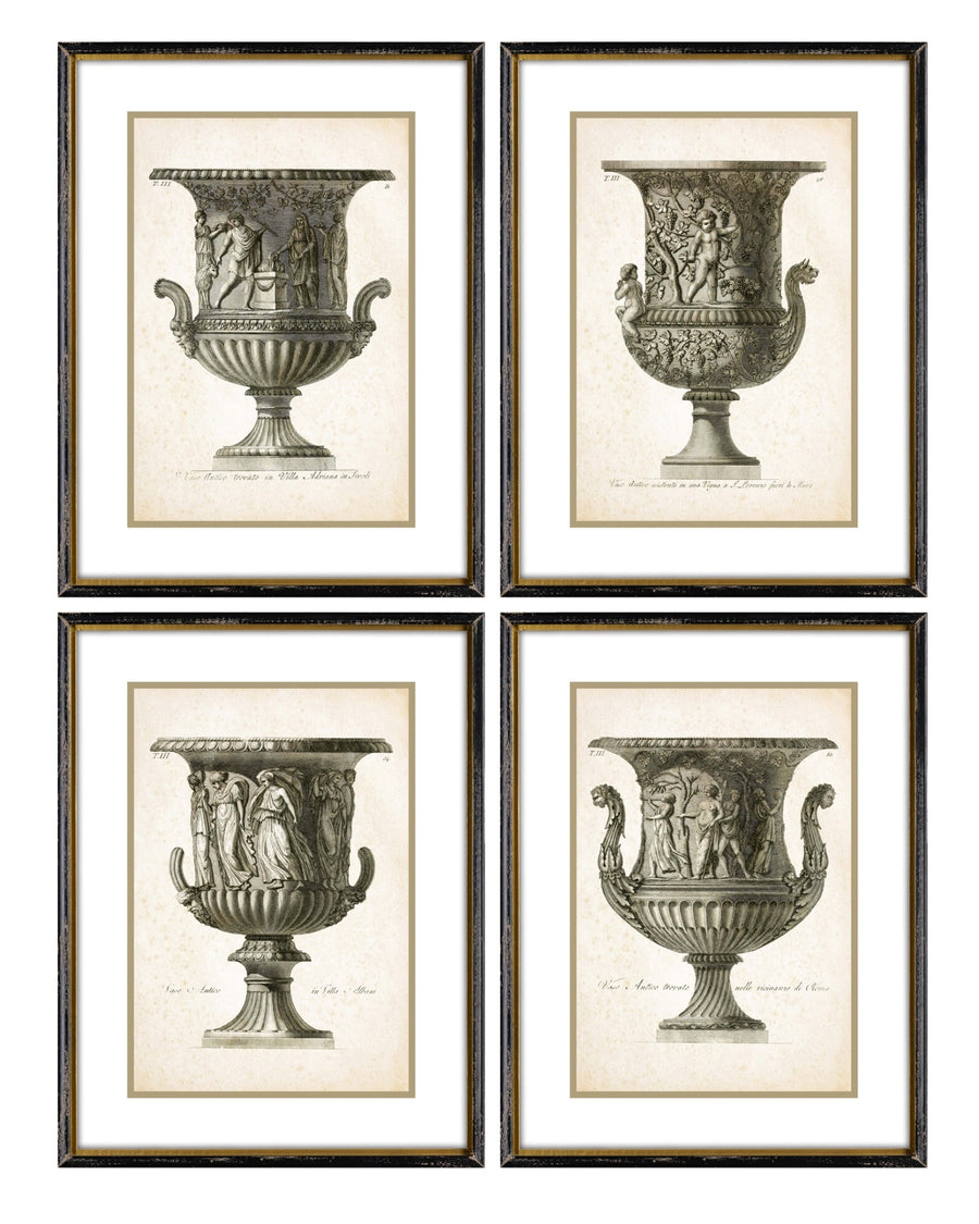 Stampe con cornice in legno Architectural set di 4 - OrchideaMilano1981