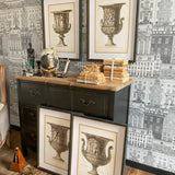 Stampe con cornice in legno Architectural set di 4 - OrchideaMilano1981