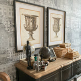 Stampe con cornice in legno Architectural set di 4 - OrchideaMilano1981