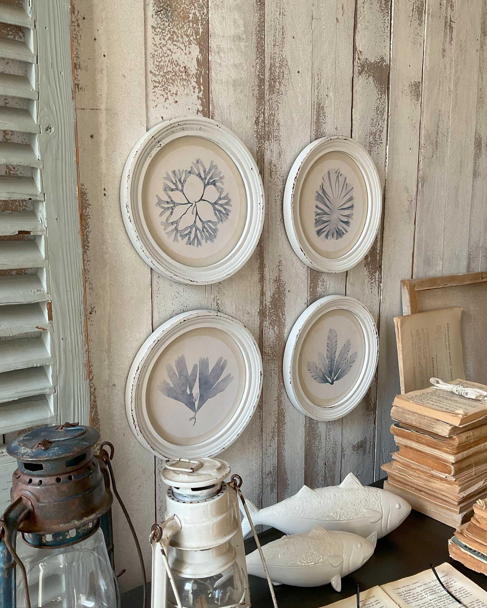 Stampe con cornice in legno Coastal Mood set da 4 - OrchideaMilano1981