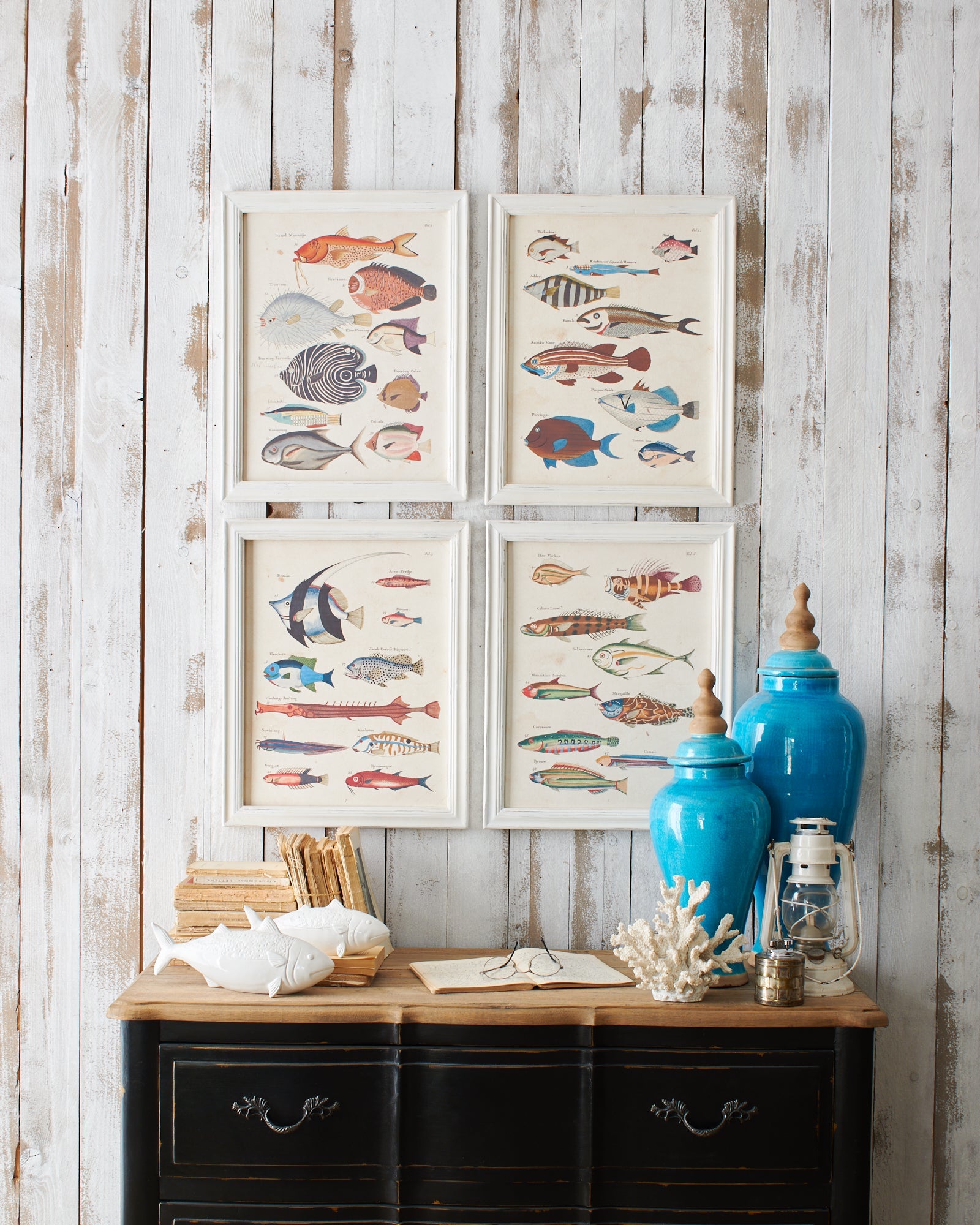 Stampe con cornice in legno Coastal Mood set da 4 - OrchideaMilano1981