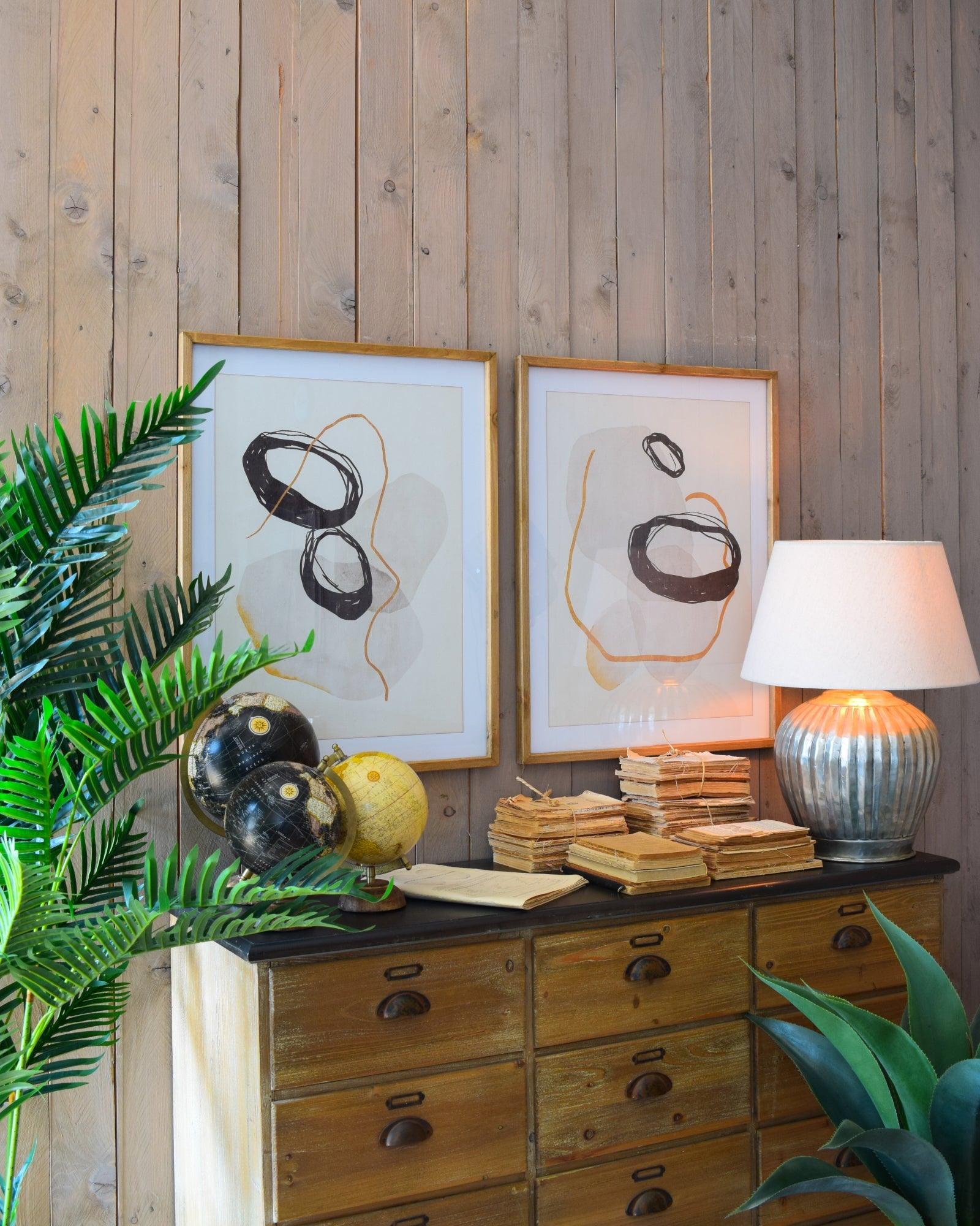 Stampe con cornice in legno Modern Living set da 2 - OrchideaMilano1981
