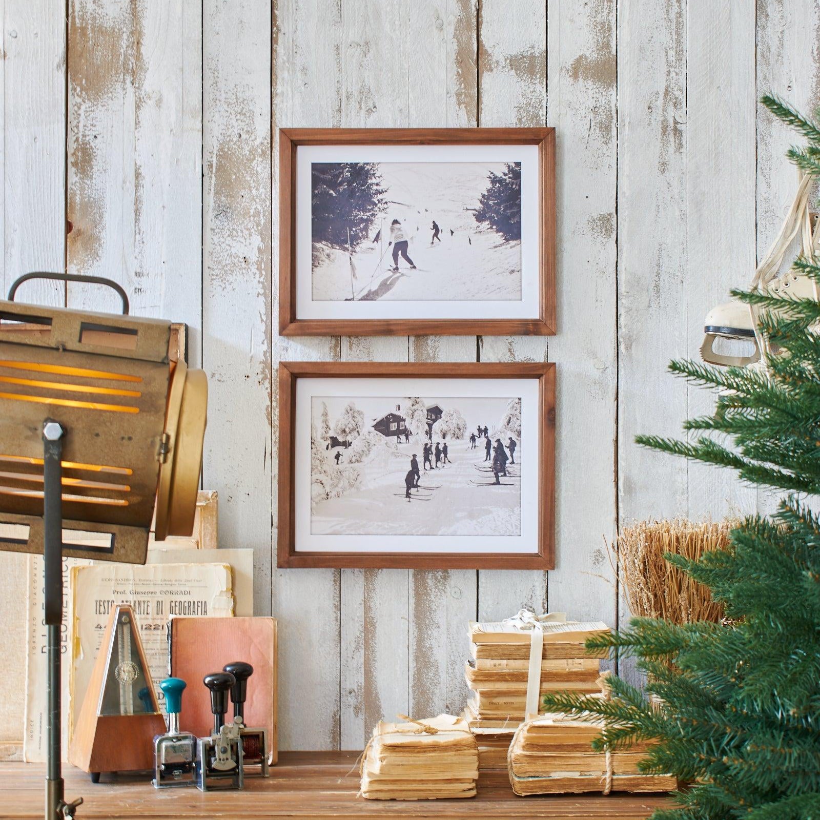 Stampe con cornice in legno Mountain side set da 2 - OrchideaMilano1981