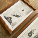 Stampe con cornice in legno Mountain Side set da 2 - OrchideaMilano1981