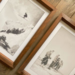 Stampe con cornice in legno Mountain Side set da 2 - OrchideaMilano1981