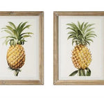 Stampe con cornice in legno Pineapple set da 2 - OrchideaMilano1981
