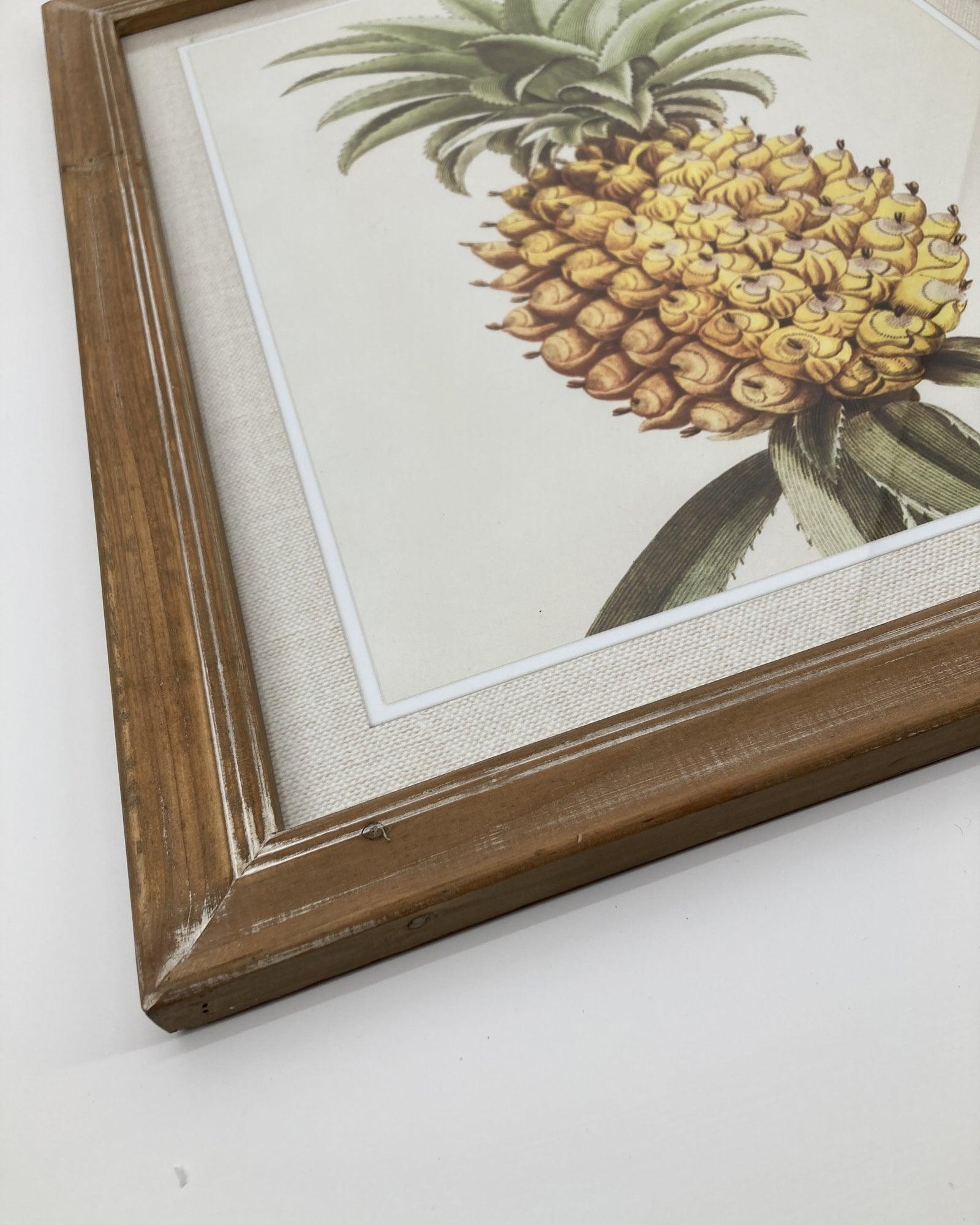 Stampe con cornice in legno Pineapple set da 2 - OrchideaMilano1981