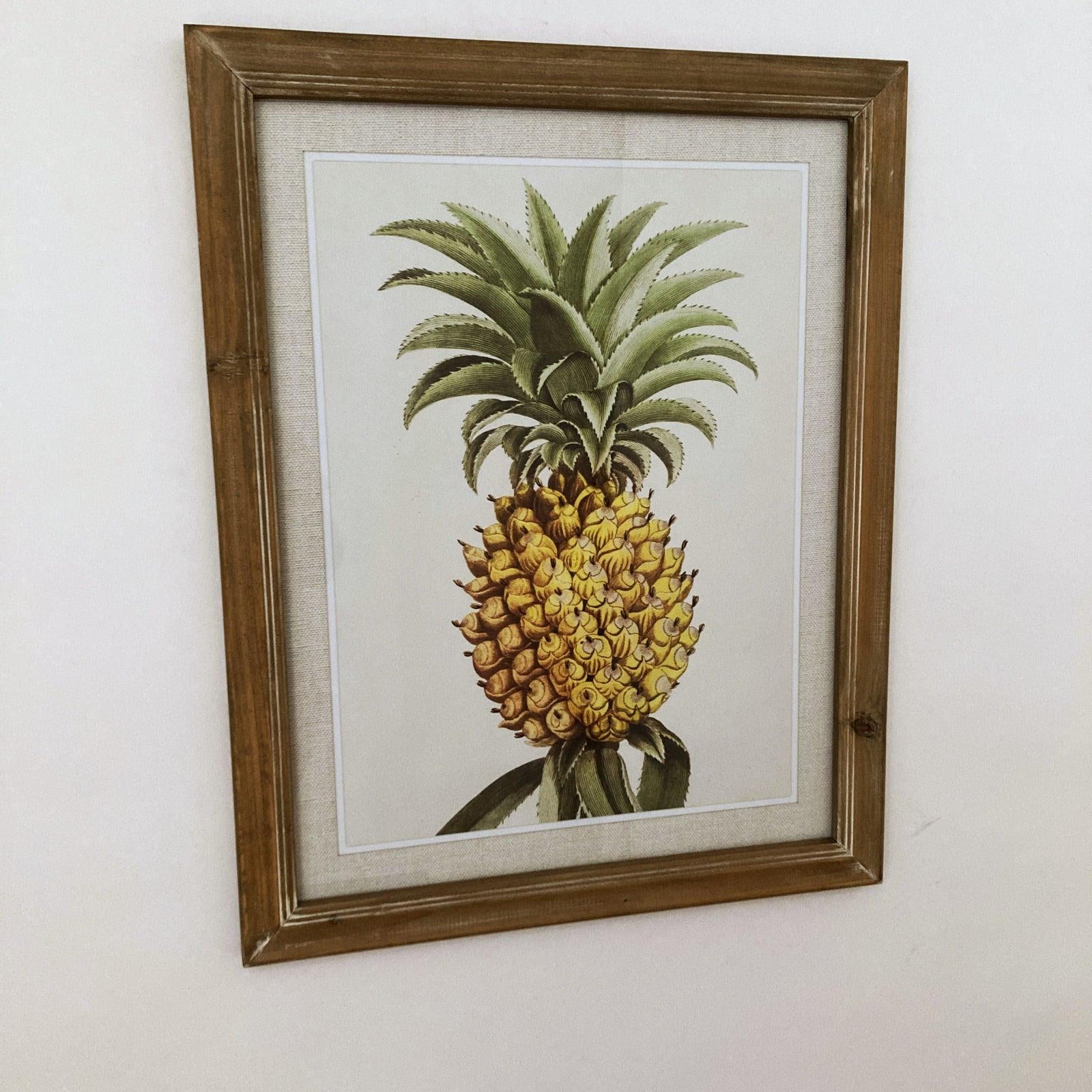 Stampe con cornice in legno Pineapple set di 2 - OrchideaMilano1981
