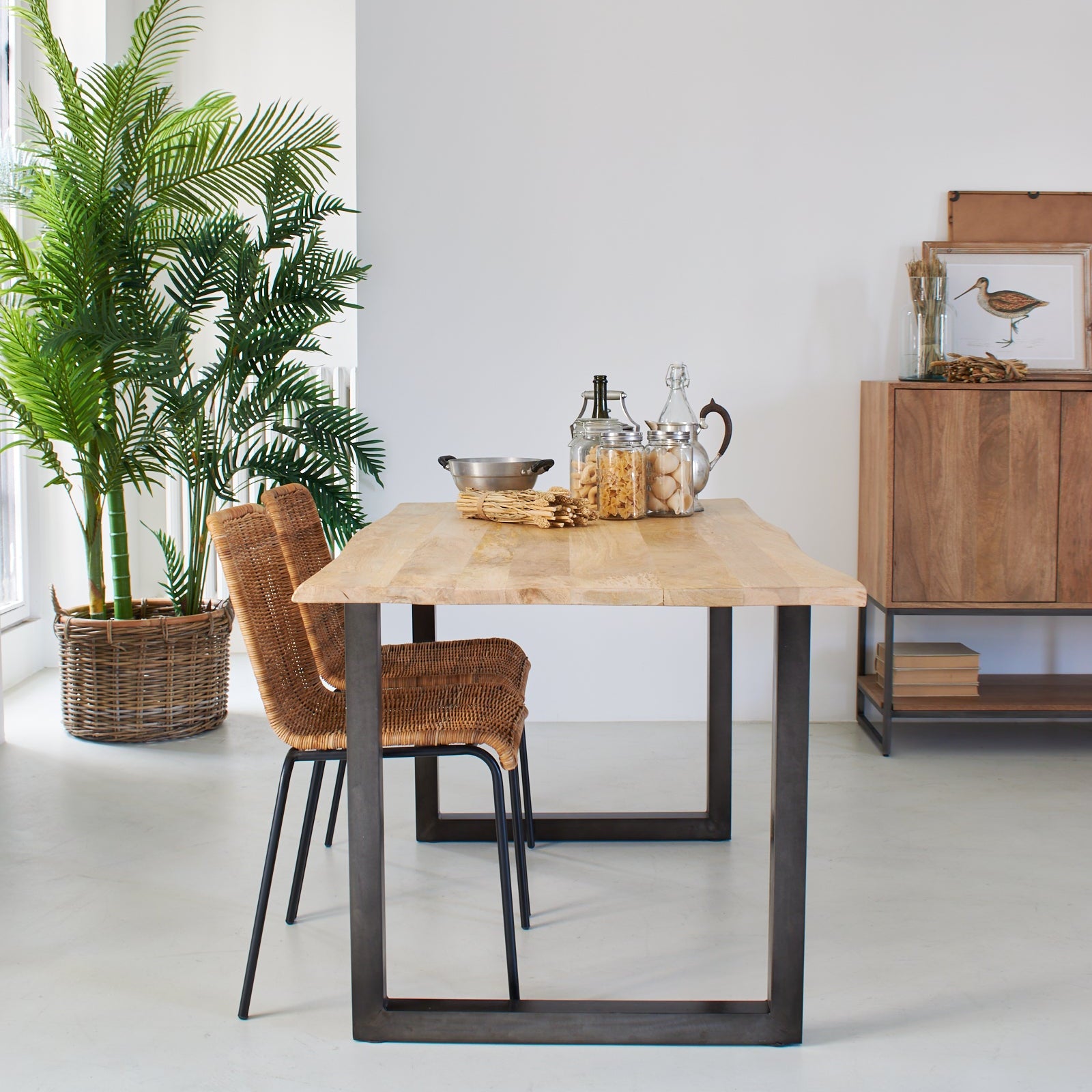 Tavolo in legno e ferro Boston 140 cm - OrchideaMilano1981