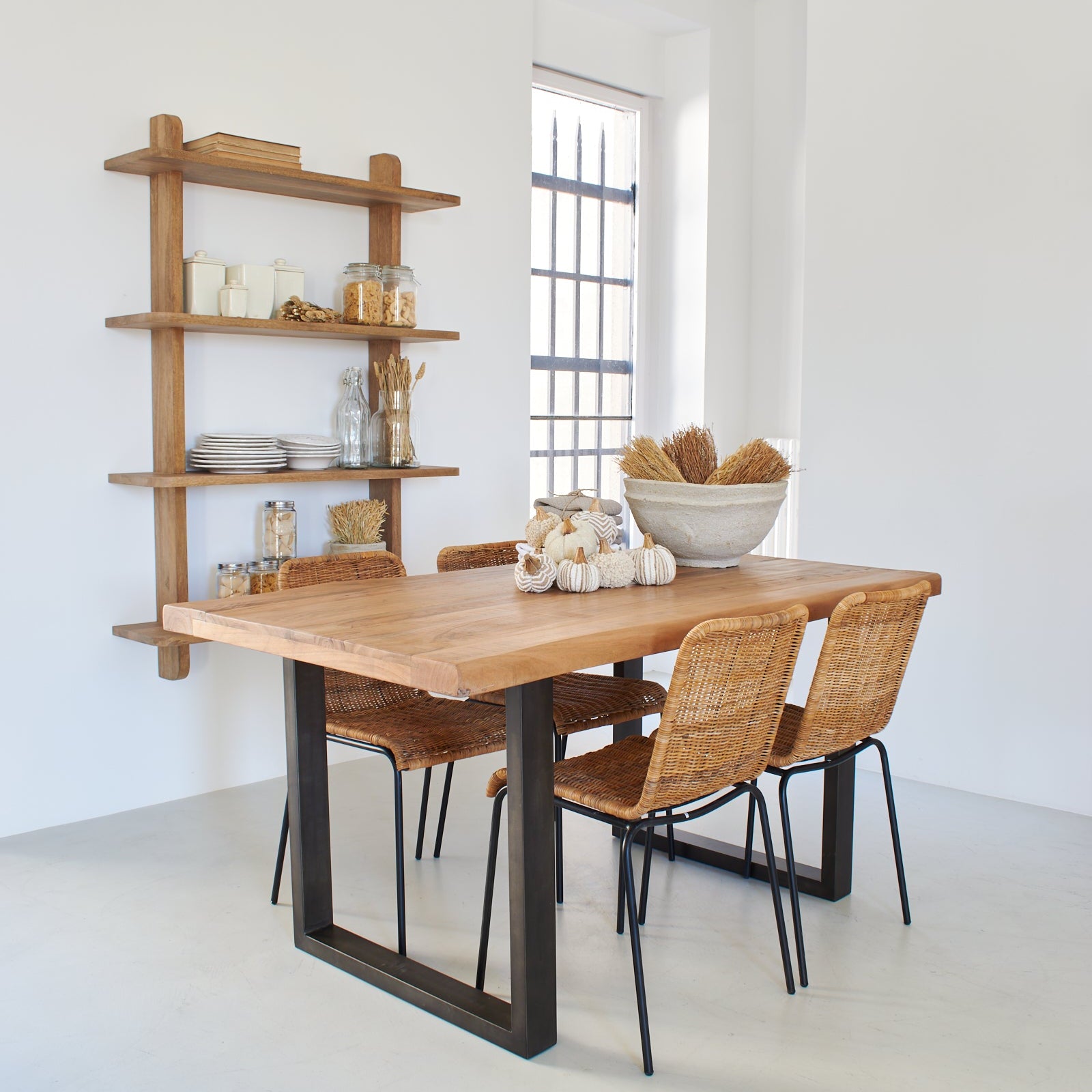 Tavolo in legno e ferro Hartford 160 cm - OrchideaMilano1981