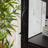 Vetrina industriale in ferro e vetro Antique Black - OrchideaMilano1981