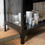 Vetrina industriale in ferro e vetro Antique Black - OrchideaMilano1981