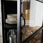 Vetrina industriale in ferro e vetro Antique Black - OrchideaMilano1981